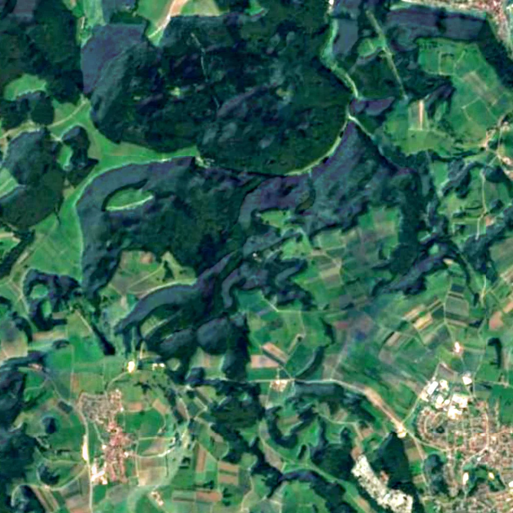 The ground above Schertelshöhle (Sentinel-2)
