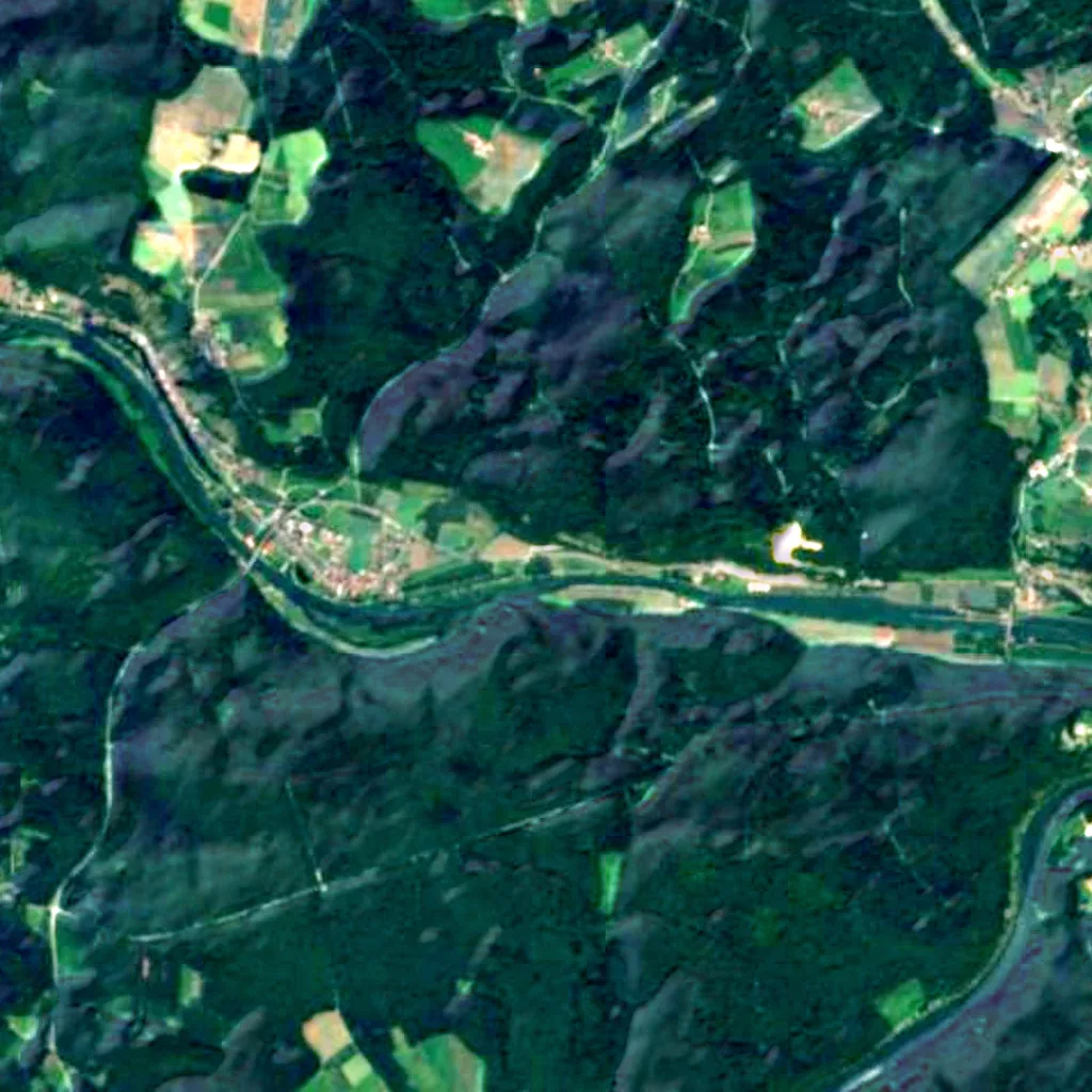 The ground above Schulerloch (Sentinel-2)