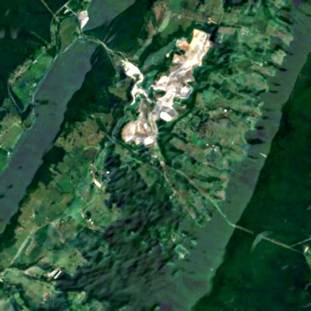 The ground above Seneca Caverns (Sentinel-2)