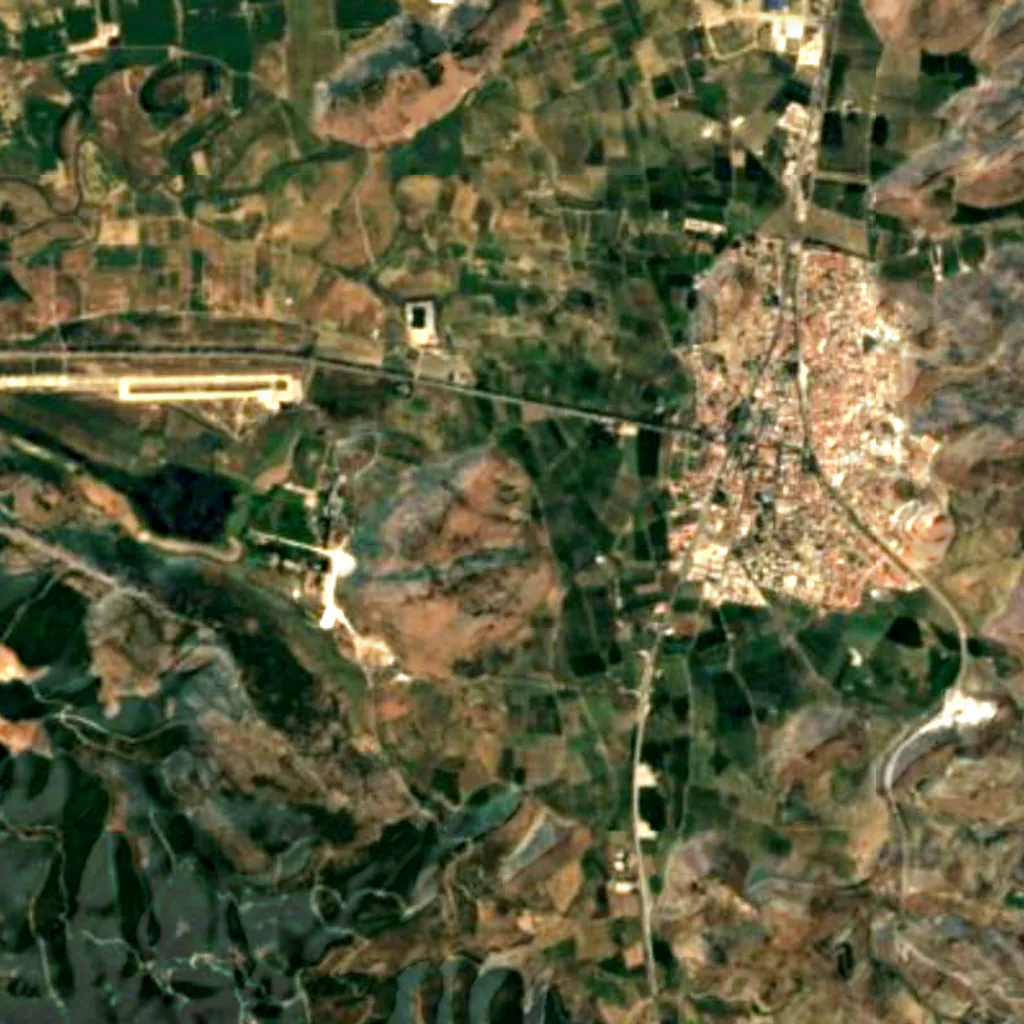 The ground above Seven Sleepers cemetery (Ephesus) (Sentinel-2)