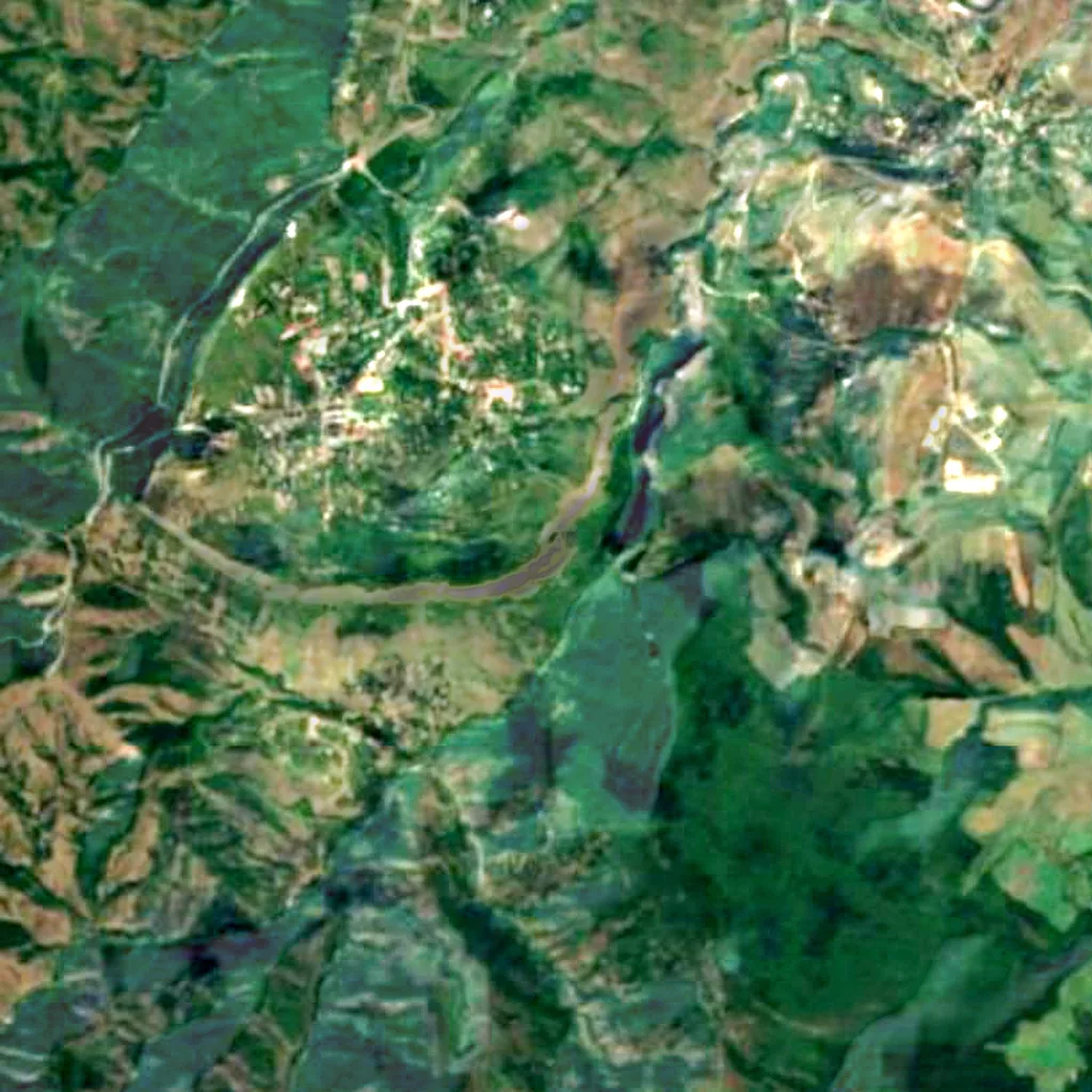 The ground above Shusha Cave camp (Sentinel-2)