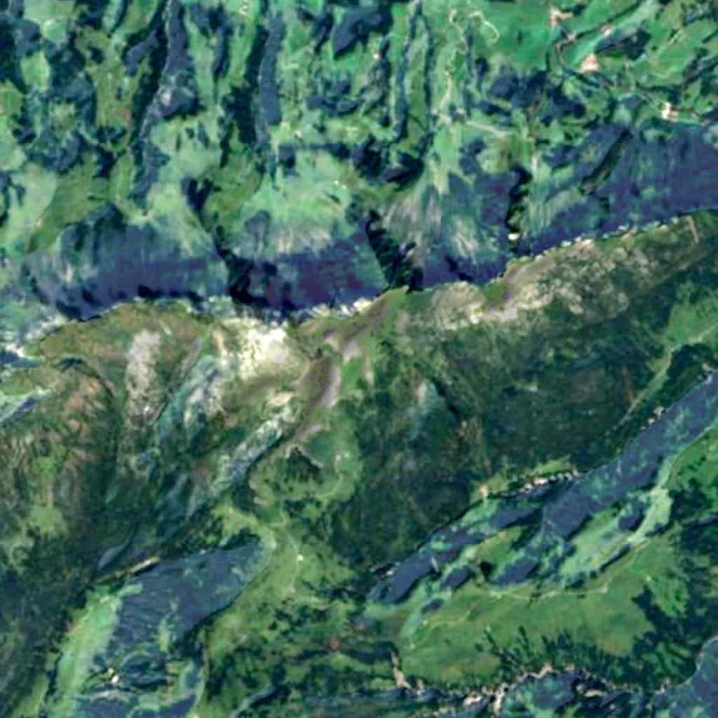 The ground above Siebenhengste-Hohgant-Höhle (Sentinel-2)