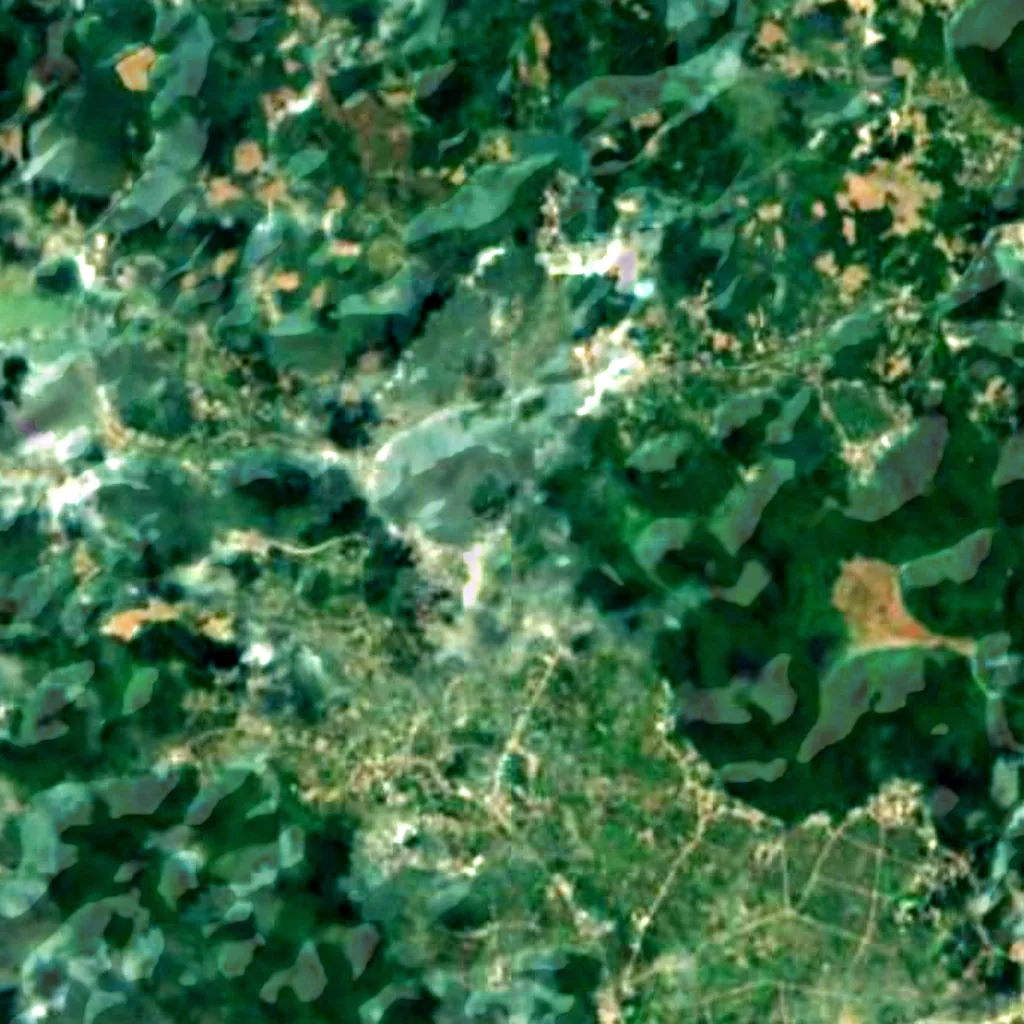The ground above Silver Cave (Sentinel-2)