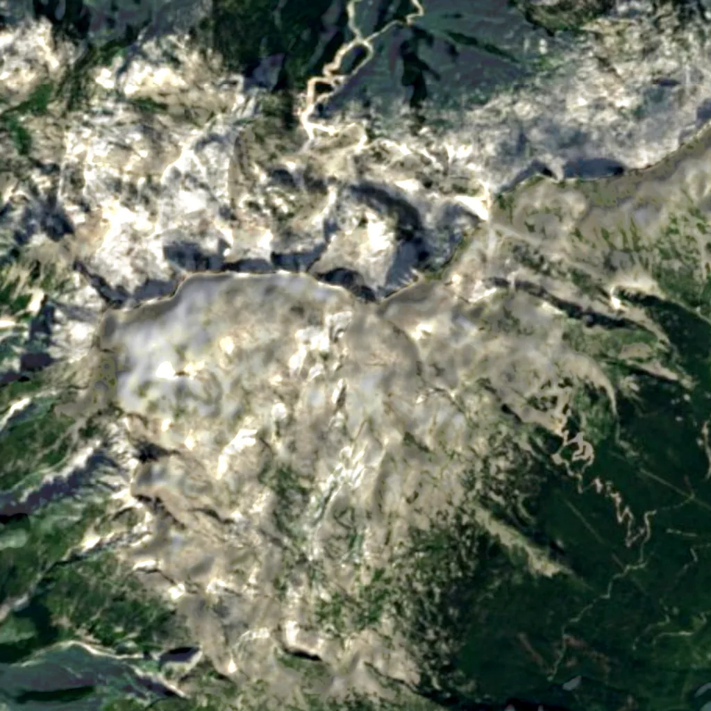 The ground above Skalarjevo brezno (Sentinel-2)