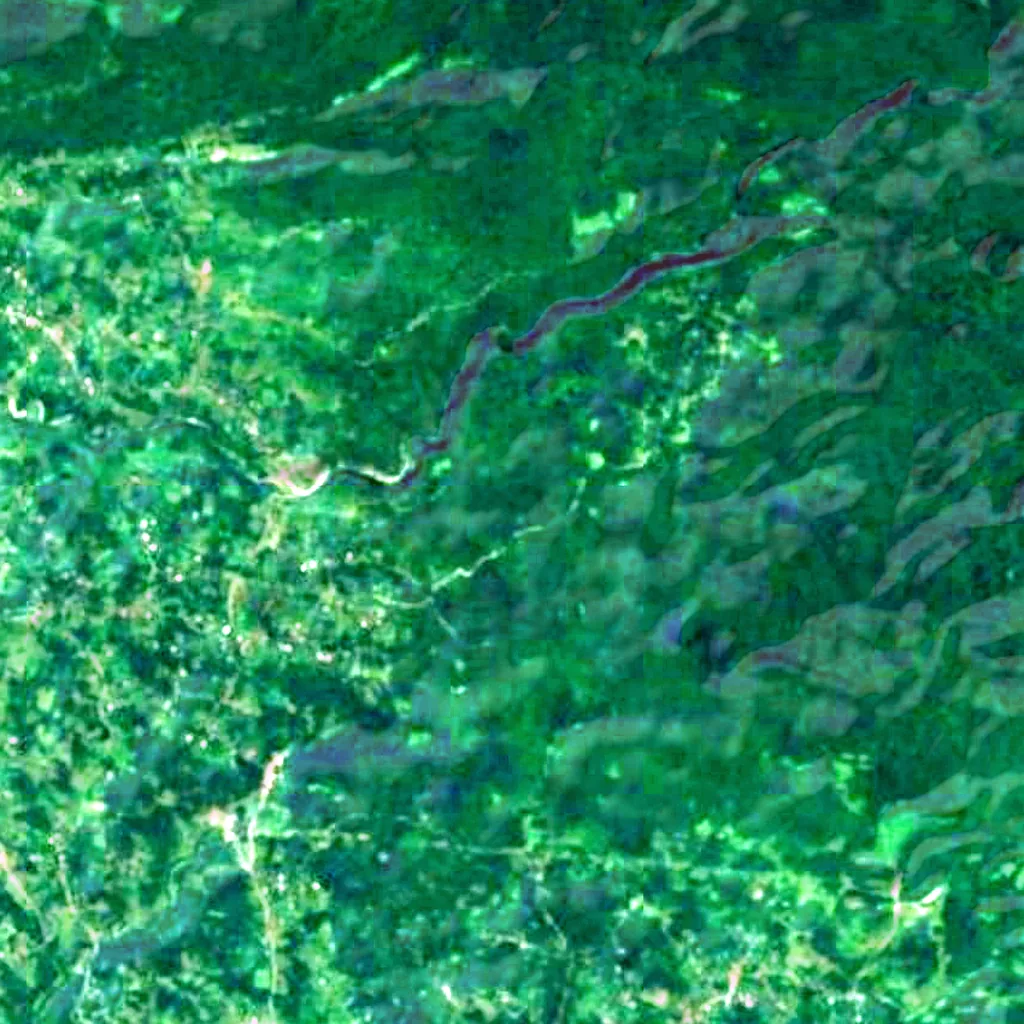The ground above Solkota Cave Natural Monument (Sentinel-2)