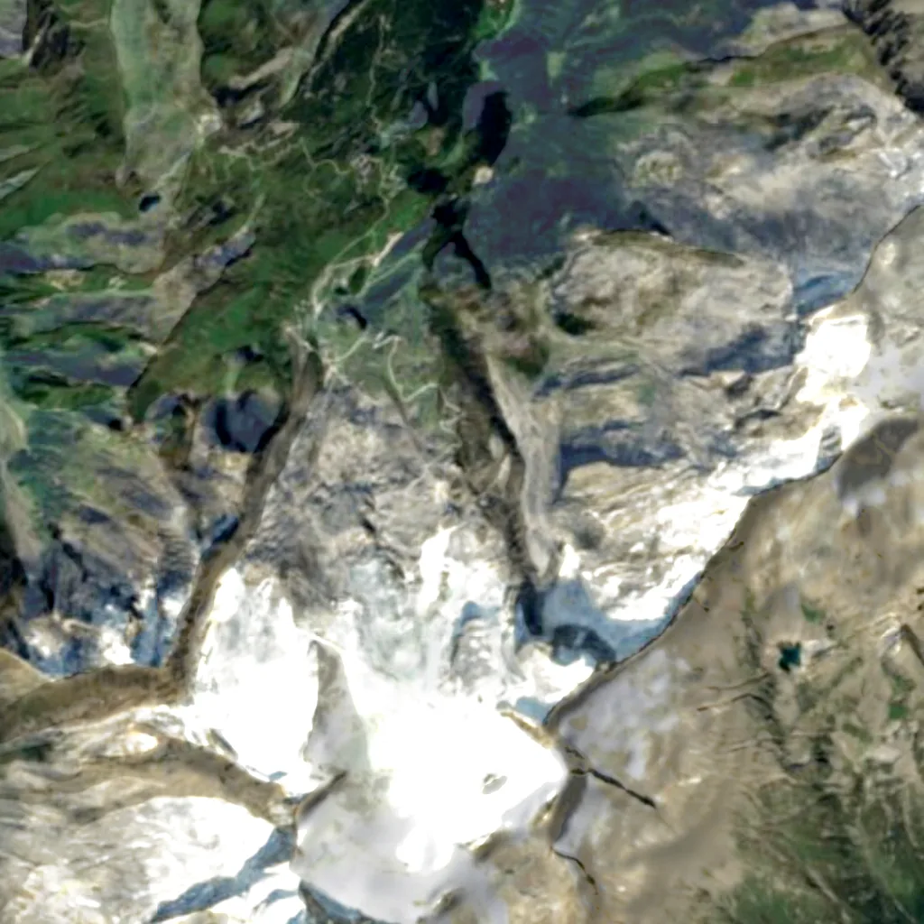 The ground above Spannagel Cave (Sentinel-2)