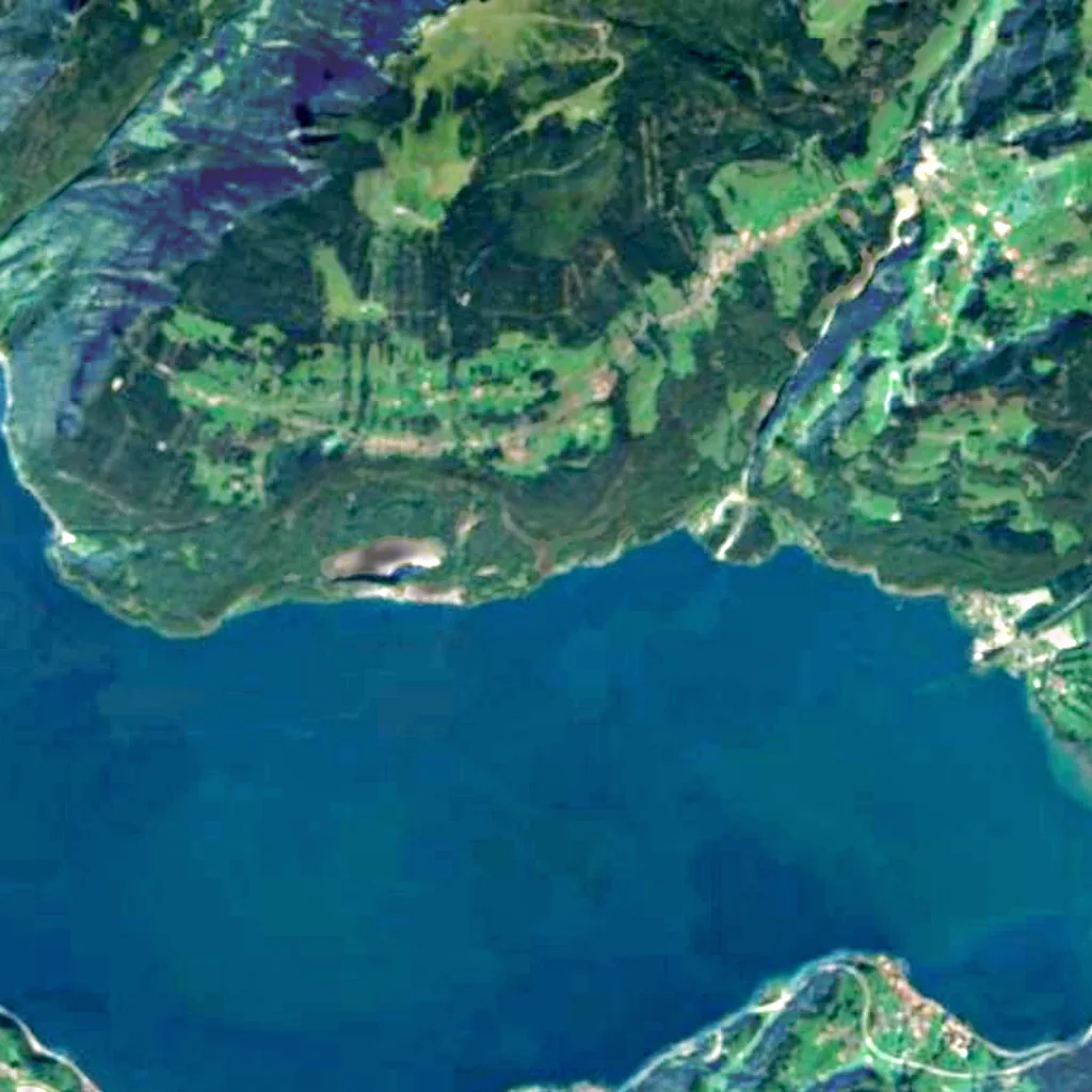 The ground above St. Beatus Caves (Sentinel-2)