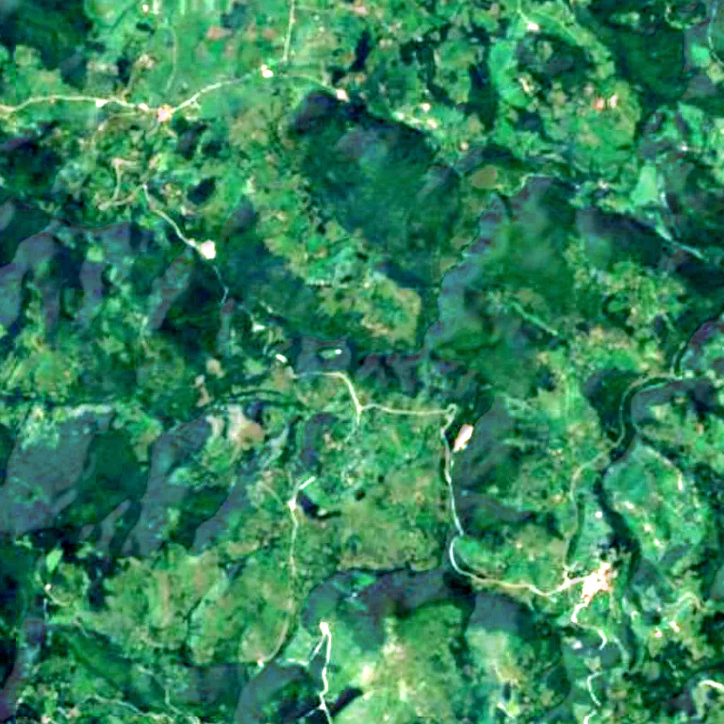 The ground above Stopića Cave (Sentinel-2)