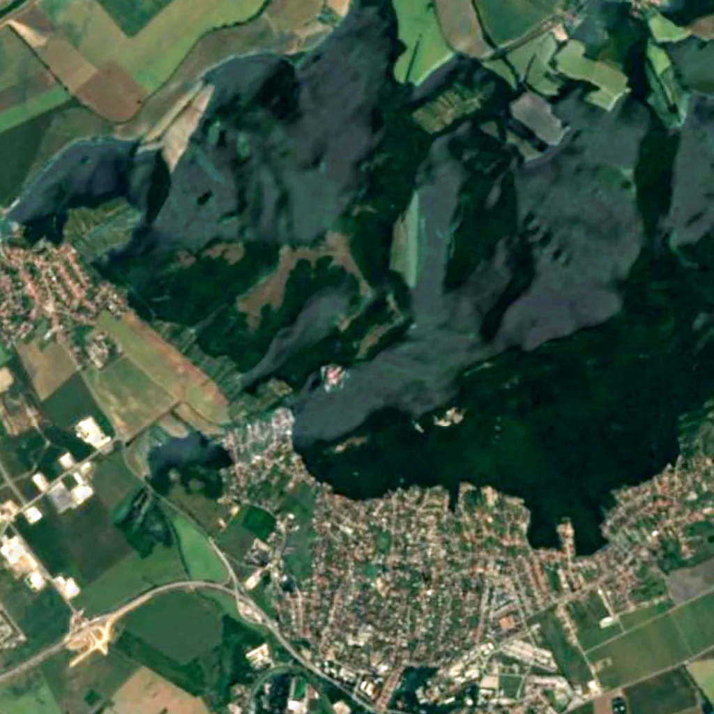 The ground above Svoradova jaskyňa (Sentinel-2)