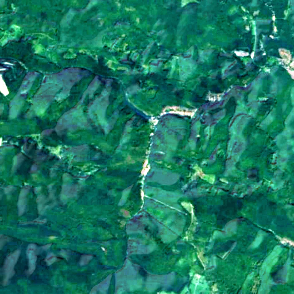 The ground above Szent István Cave (Sentinel-2)