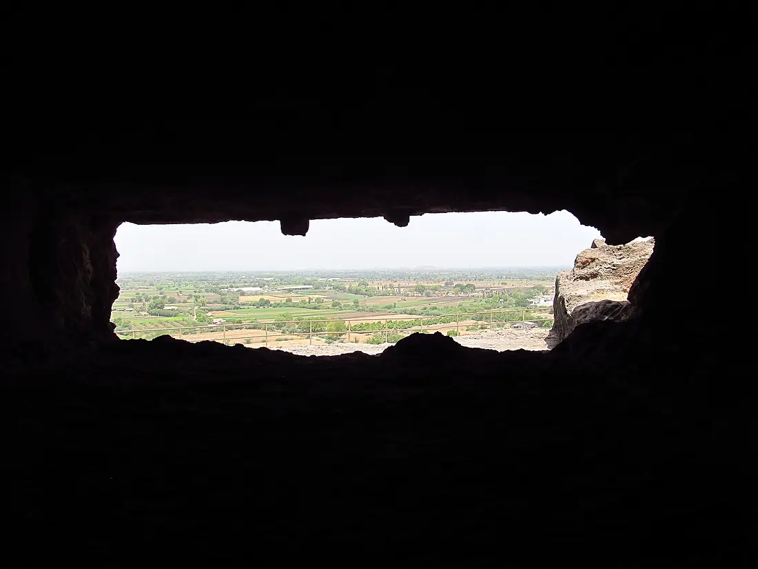Outside view from Talaja Cave