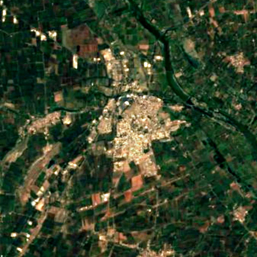 The ground above Talaja Caves (Sentinel-2)