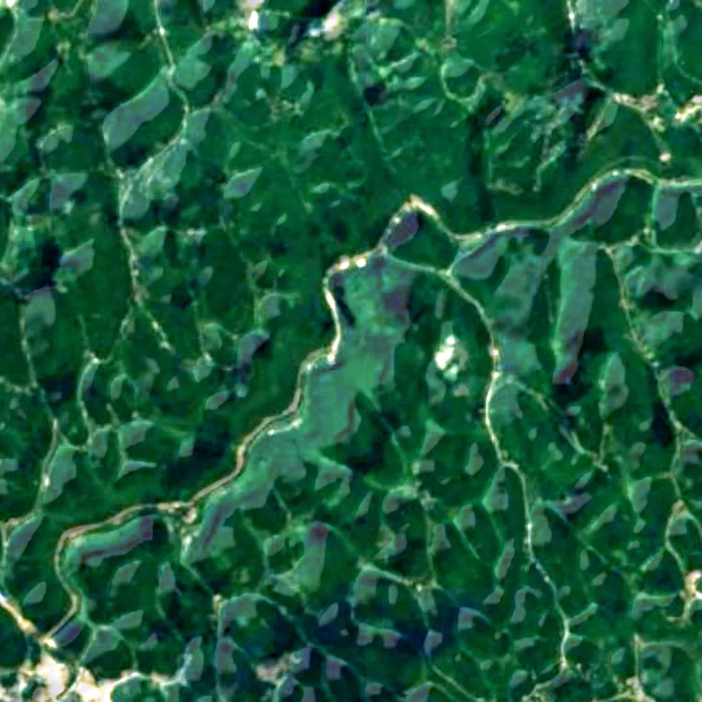 The ground above Tenglong Cave (Sentinel-2)