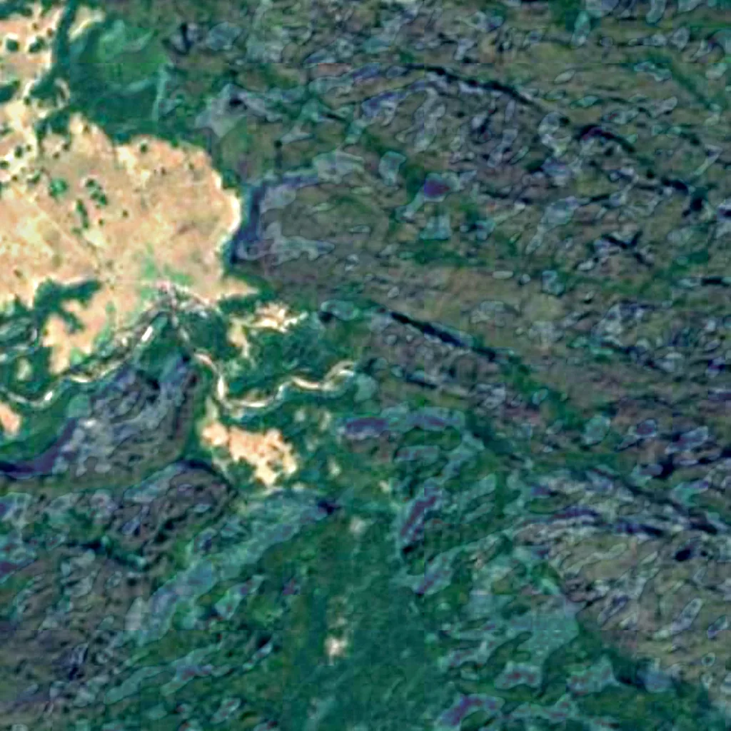 The ground above Tham Kong Lo (Sentinel-2)