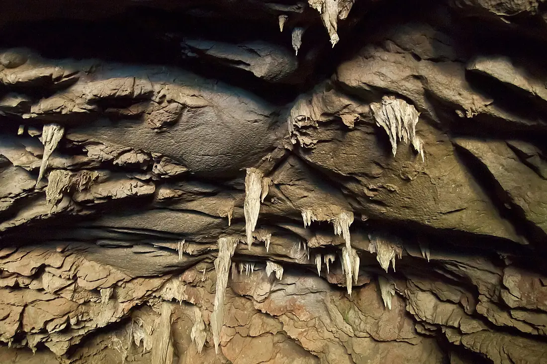 Tham Lot (cave), Stalactites, Ceiling, Thailand
