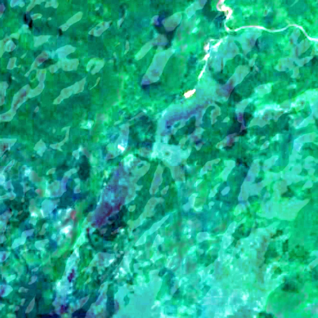 The ground above Thien Duong Cave (Sentinel-2)