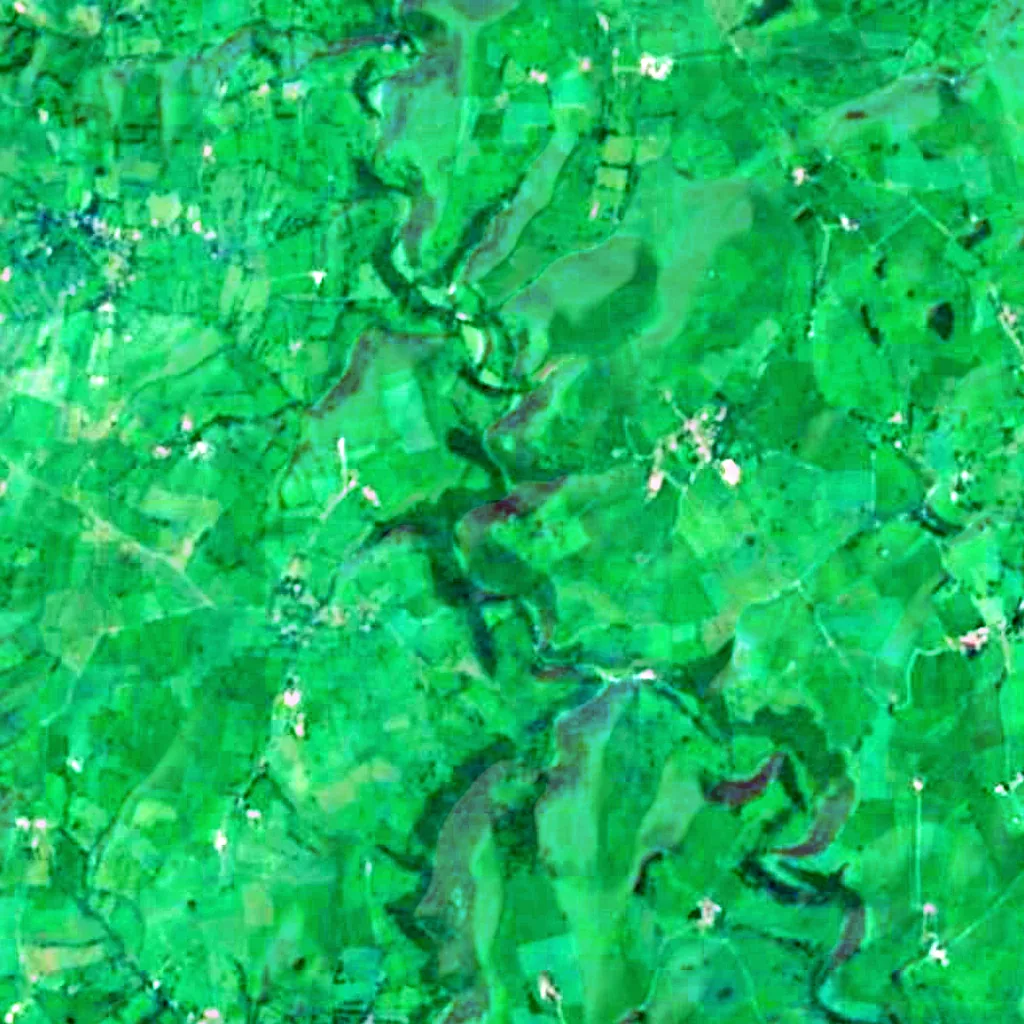 The ground above Thor's Cave (Sentinel-2)