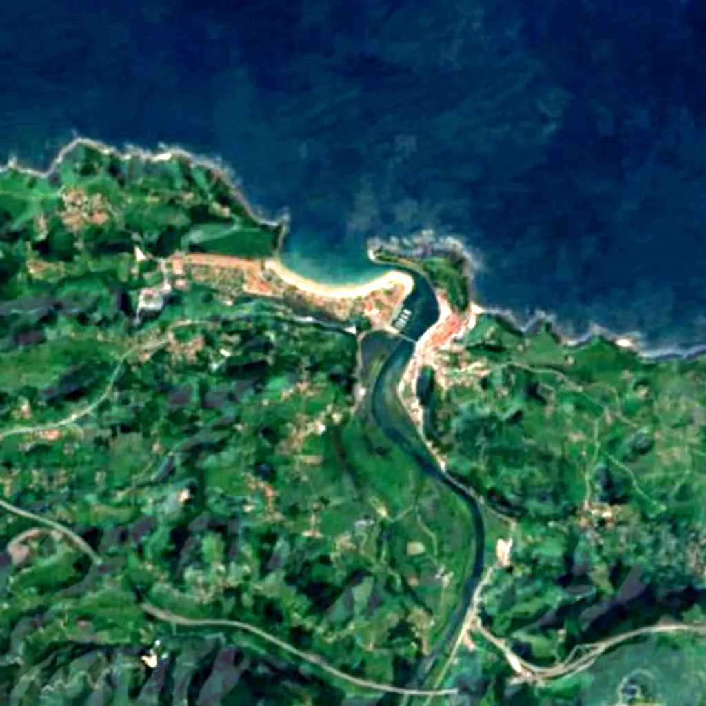 The ground above Tito Bustillo Cave (Sentinel-2)