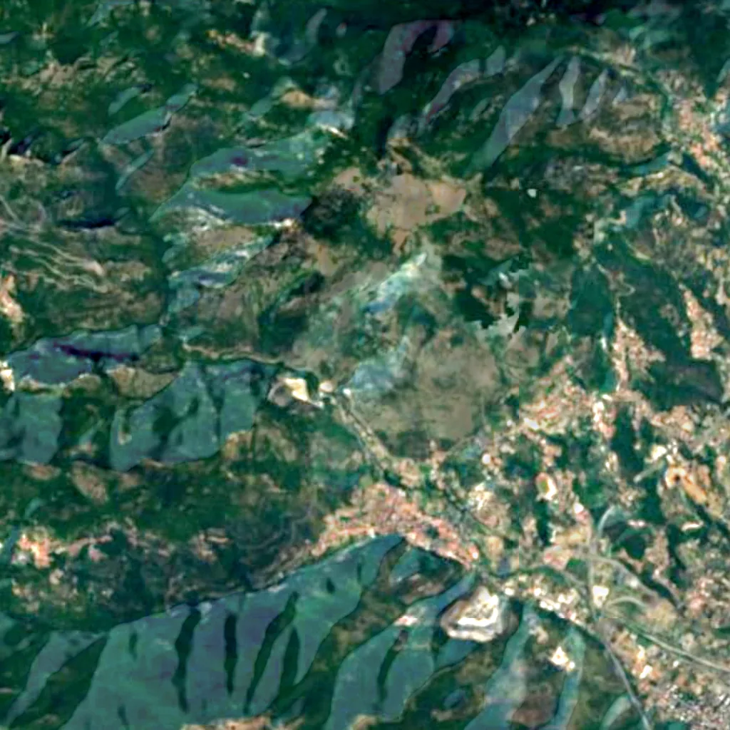 The ground above Toirano Caves (Sentinel-2)