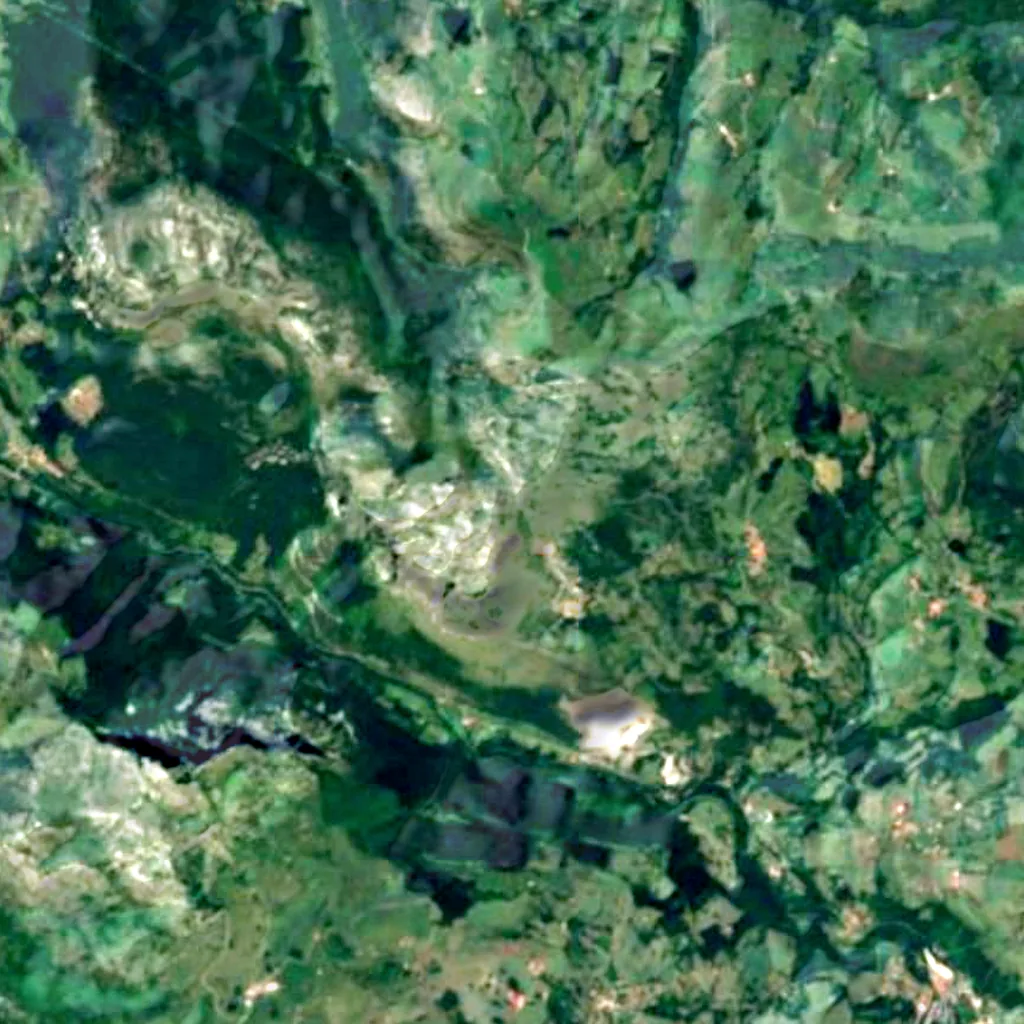 The ground above Torca del Carlista (Sentinel-2)
