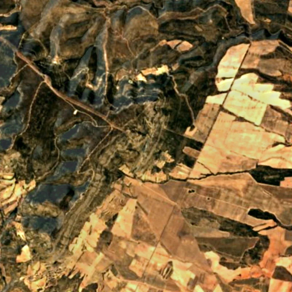 The ground above Tortosilla rockshelters (Sentinel-2)