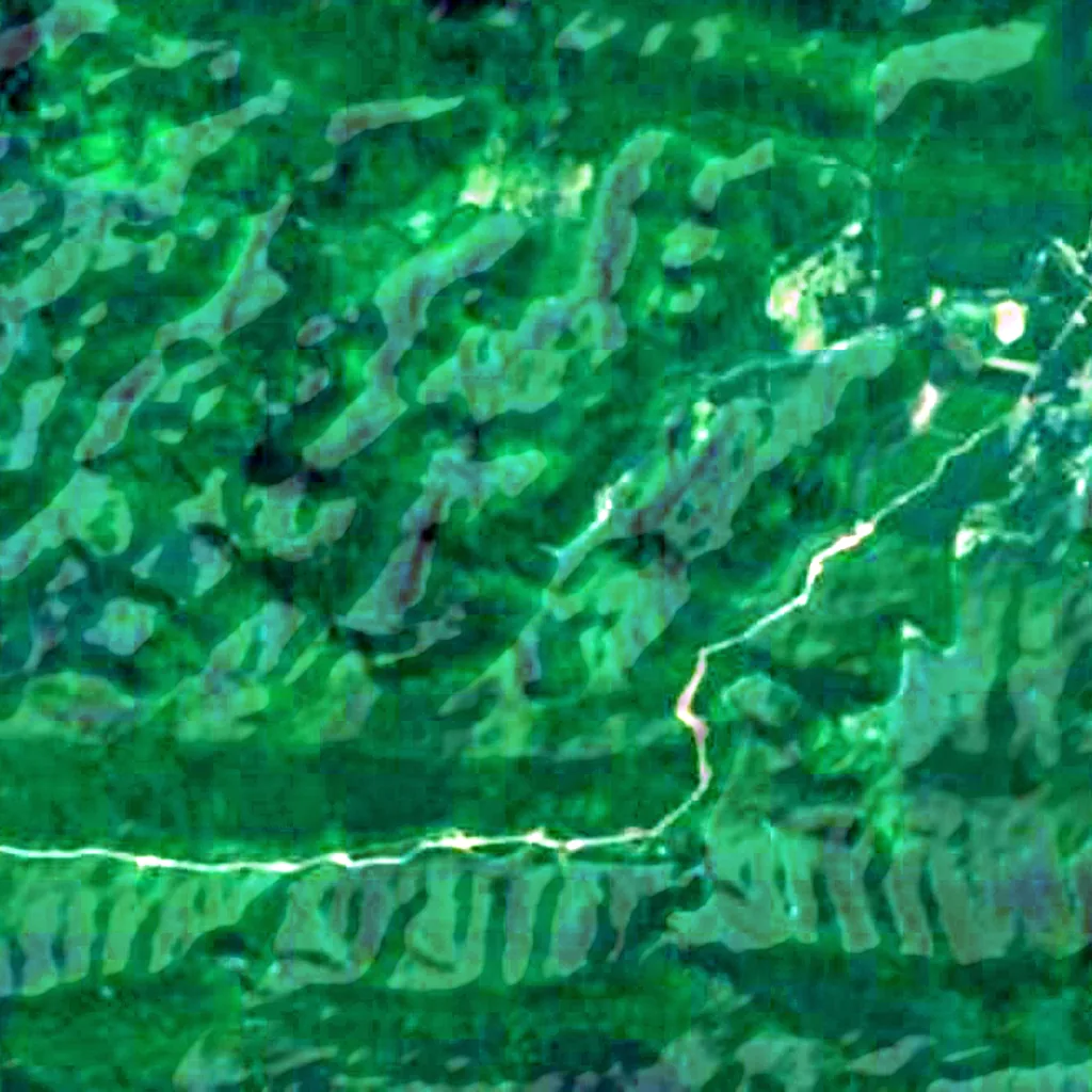 The ground above Tú Làn Caves System (Sentinel-2)