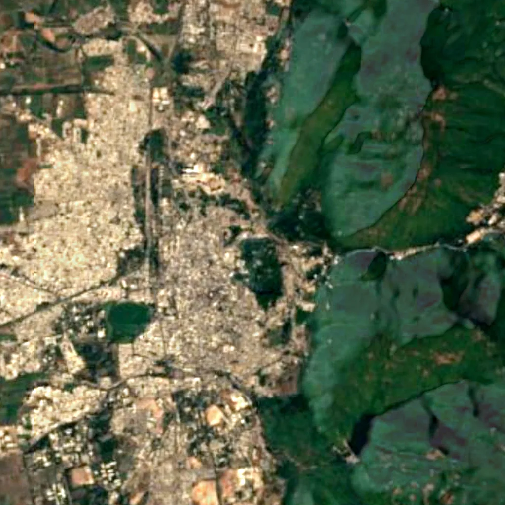 The ground above Uparkot Caves (Sentinel-2)