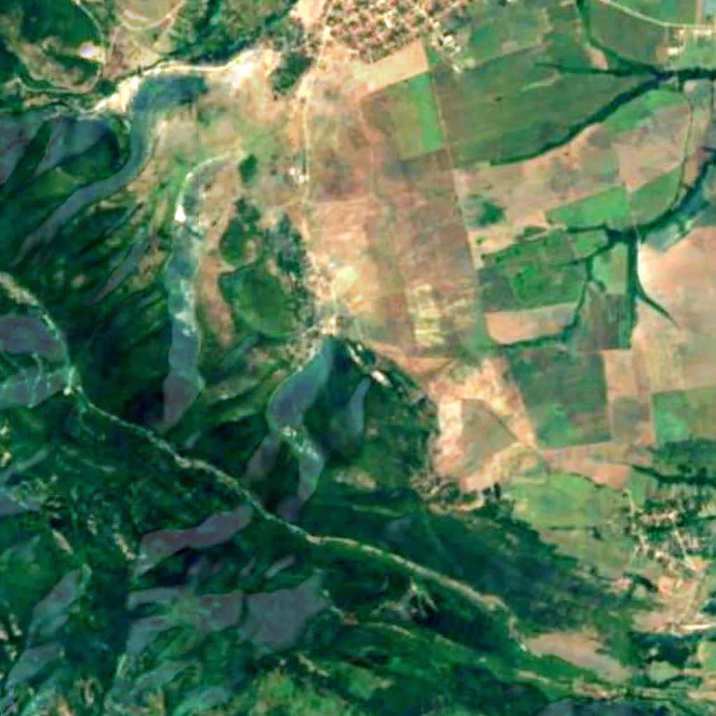 The ground above Venetsa (Sentinel-2)