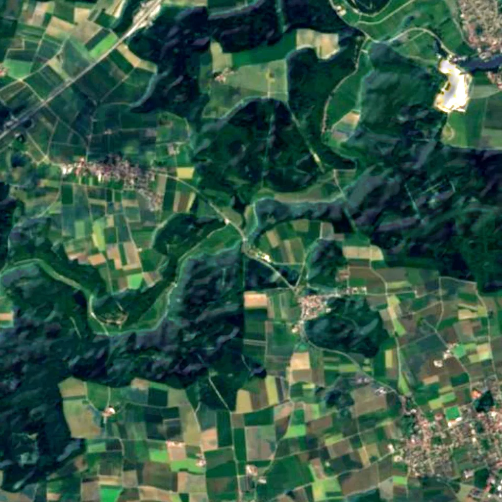 The ground above Vogelherd cave (Sentinel-2)
