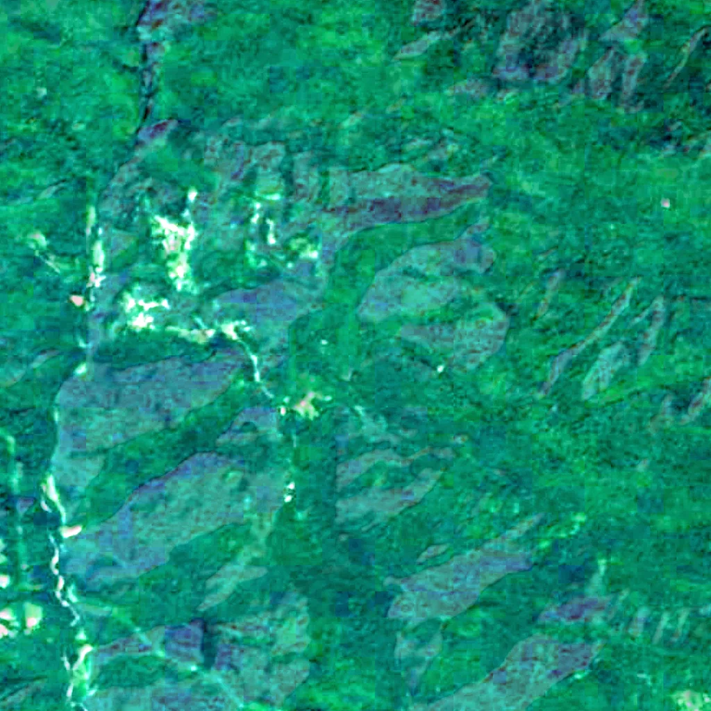 The ground above Vorontsovskaya Cave (Sentinel-2)