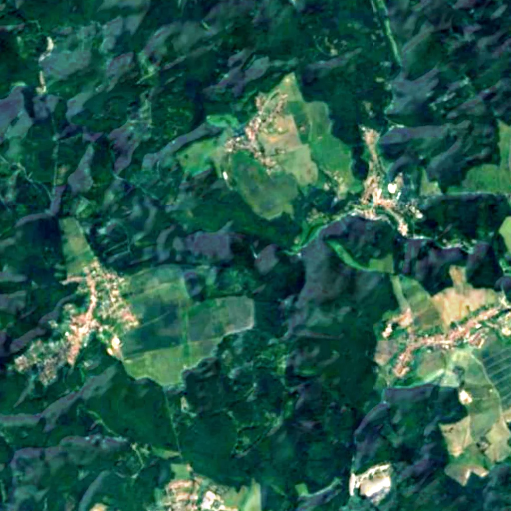 The ground above Výpustek Cave (Sentinel-2)