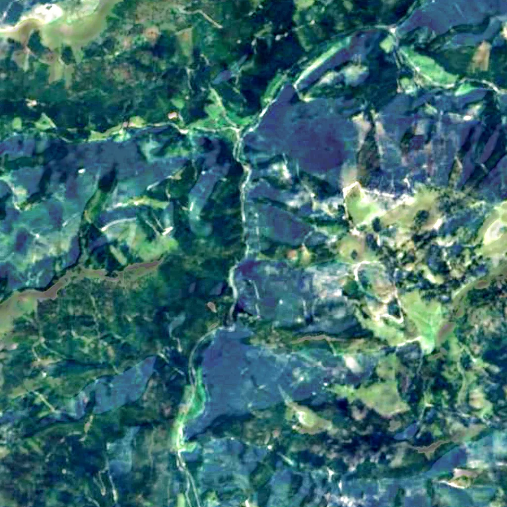 The ground above Wasserfall zum Toten Weib (Sentinel-2)