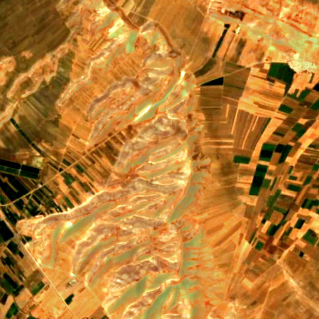 The ground above Wezmeh Cave (Sentinel-2)