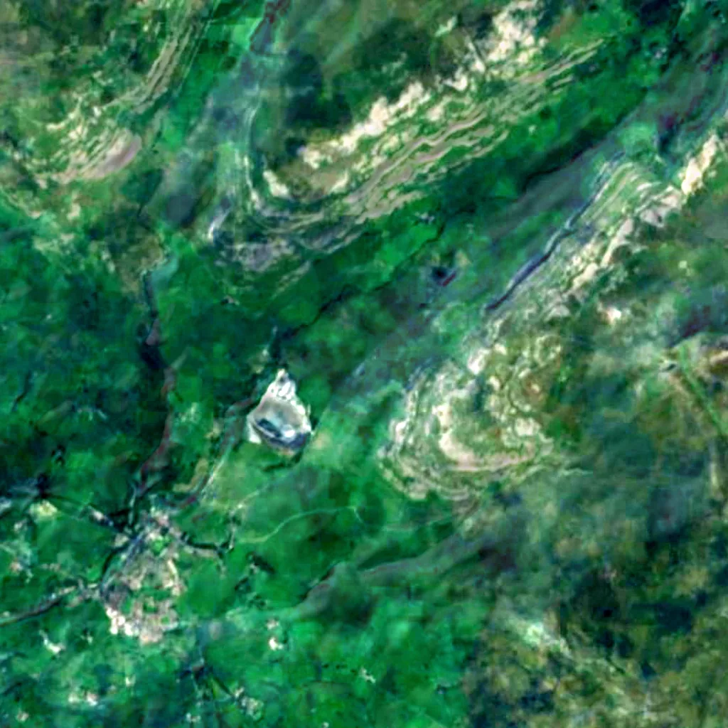 The ground above White Scar Caves (Sentinel-2)