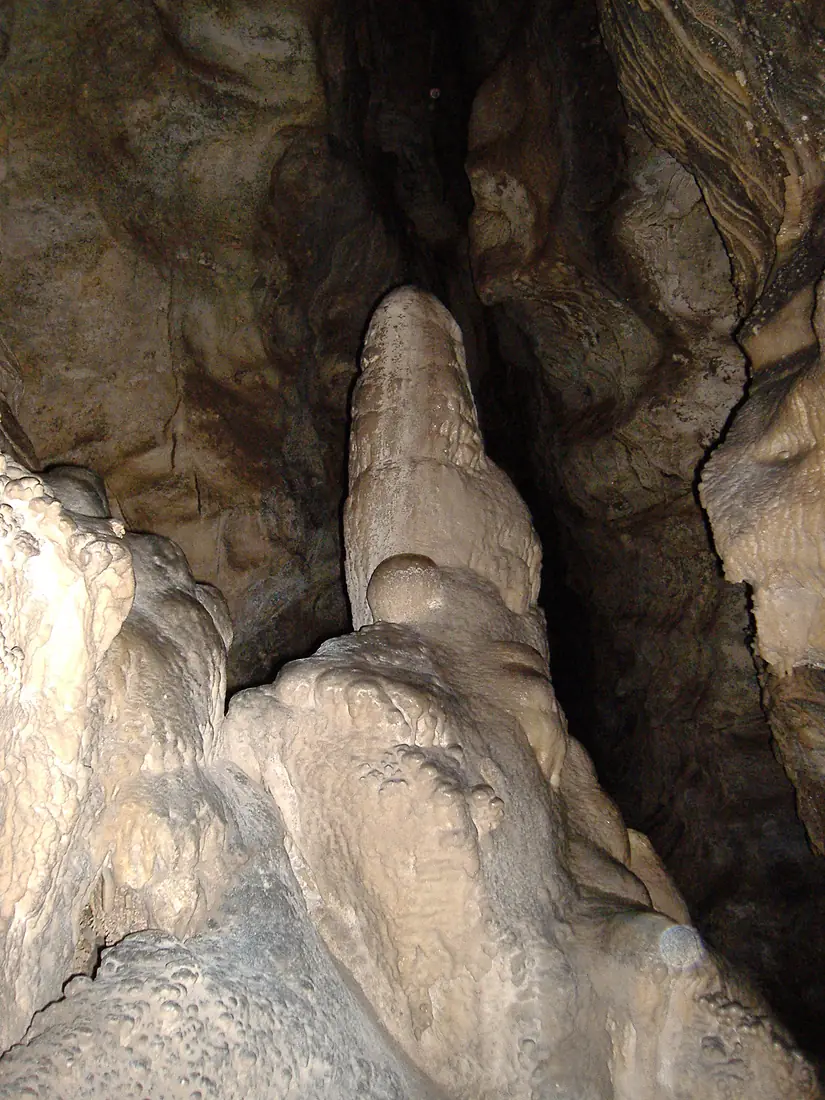 Witches' Cave stalagmite